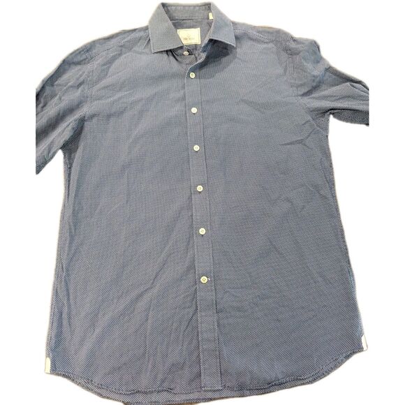 Todd Snyder Shirt Mens 16 34/35 Large Blue  Business Casual dress shirt - Picture 2 of 6